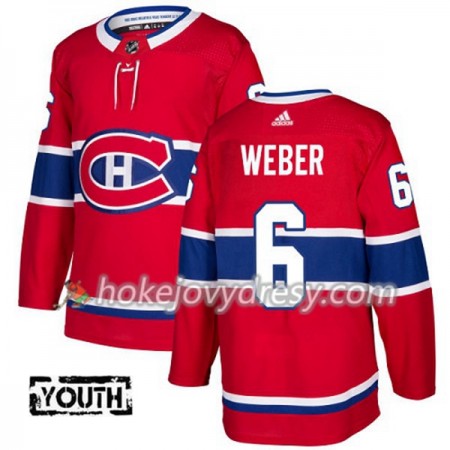Dětské Hokejový Dres Montreal Canadiens Shea Weber 6 Červená 2017-2018 Adidas Authentic
